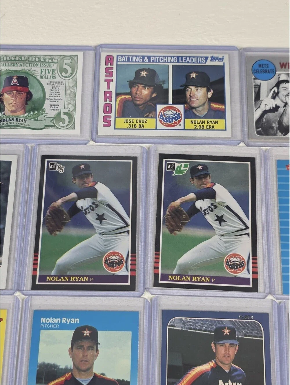 NOLAN RYAN Vintage Lot 26 Baseball Cards 1970s 1980s 1990s VG-NM